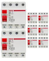 8 Interruptor Diferencial Residual Dr 63a 4 Polos 30ma Steck 8 Interruptor Diferencial Residual Dr 63a 4 Polos 30ma Steck