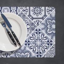 8 Jogo Americano Azulejo Coimbra - Impermeável PVC 8 Jogo Americano Azulejo Coimbra - Impermeável PVC