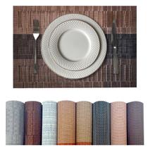 8 Jogo Americano Mesa Posta Luxo Impermeável Pvc Mz Plan Vr