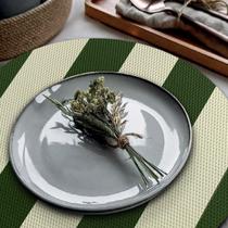 8 Jogo Americano Navy Alto Padrão Impermeável Redondo Bg Vd