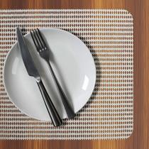 8 Jogo Americano PVC Creme Antiderrapante 29 x 44cm