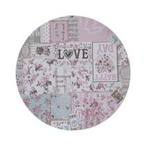 8 Jogo Americano Redondo Dreams Flores Love Impermeável Pvc 8 Jogo Americano Redondo Dreams Flores Love Impermeável Pvc