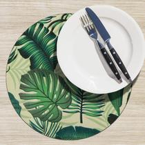 8 Jogo Americano Redondo PVC Costela de Adão Mesa Posta 8 Jogo Americano Redondo PVC Costela de Adão Mesa Posta