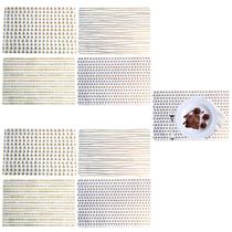 8 Jogos Americano de Mesa PVC Retangular Sousplat Prato 43cm 8 Jogos Americano de Mesa PVC Retangular Sousplat Prato 43cm