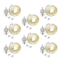 8 Kit Gás Bp 1kg Completo (válvula, Mangueira 1,25m E 2 Abraçadeiras) - Imar 8 Kit Gás Bp 1kg Completo (válvula, Mangueira 1,25m E 2 Abraçadeiras) - Imar