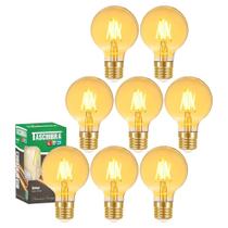 8 Lâmpada Filamento Led 4w G80 Âmbar Branco-quente 3000k 8 Lâmpada Filamento Led 4w G80 Âmbar Branco-quente 3000k