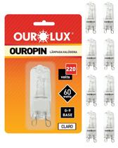 8 Lâmpada Halógena Ouropin 2800K 60w 220v Ourolux 8 Lâmpada Halógena Ouropin 2800K 60w 220v Ourolux