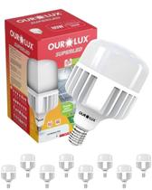 8 Lâmpadas de LED Alta Potência T 80w Bivolt Base E40 Cor da Luz 6500k Branco Frio Ourolux