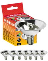 8 Lâmpadas Halógenas Ar70 50w 12v Ba15d Cor da Luz 2800k Branco Quente Ourolux 8 Lâmpadas Halógenas Ar70 50w 12v Ba15d Cor da Luz 2800k Branco Quente Ourolux