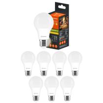 8 Lâmpadas Led Bulbo Dimerizável 8,5w 127v 3000k E27 Branco Quente
