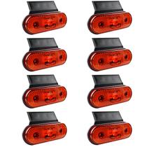 8 Lanterna Lateral Caminhão Carreta Facchini LED AM +Suporte