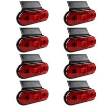 8 Lanterna Lateral Caminhão Carreta Facchini LED VM +Suporte