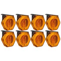 8 Lanterna Lateral Led Ambar Com Guia De Luz Bivolt C/suporte 8 Lanterna Lateral Led Ambar Com Guia De Luz Bivolt C/suporte