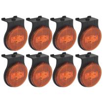 8 Lanterna Lateral Led Randon 2011 C/suporte Am Bivolt 65mm