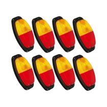 8 Lanterna Traseiro Reboque Universal Bicolor ( Canoinha )
