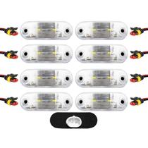 8 Lanterna Vigia Placa Ônibus Caminhão 2 LED BIVOLT CR +Conector 8 Lanterna Vigia Placa Ônibus Caminhão 2 LED BIVOLT CR +Conector