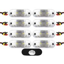 8 Lanterna Vigia Placa Ônibus Caminhão 2 LED BIVOLT CR +Conector - Prime
