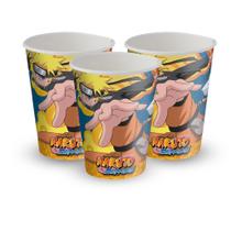 8 Lembrancinha copos decoração Naruto festa de aniversário