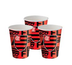 8 Lembrancinhas copos Flamengo decoração festa aniversário