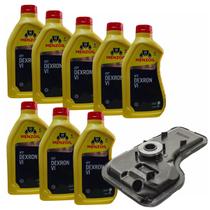 8 Litros Óleo Dexron 6 e Filtro Câmbio Automâtico Onix Spin e Prisma 2017 em Diante