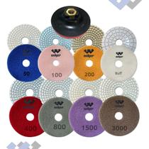 8 Lixa Diamantada Polir Mármore Granito Concreto + 1 Suporte 8 Lixa Diamantada Polir Mármore Granito Concreto + 1 Suporte
