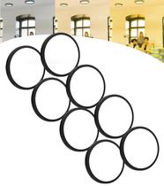 8 Luminaria Led Plafon 3 Cores 20w Sobrepor Teto 28cm Bivolt