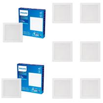 8 Luminária Led Plafon 6w Embutir Philips 6500k Biv. 400lm 8 Luminária Led Plafon 6w Embutir Philips 6500k Biv. 400lm