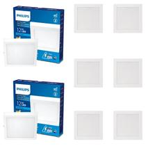 8 Luminária Plafon led 12w Philips 6500k Sobrepor Bivolt 8 Luminária Plafon led 12w Philips 6500k Sobrepor Bivolt