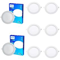 8 Luminária Plafon Led 6w Philips 6500k Bivolt DL252 400lm