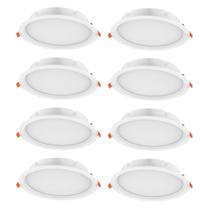 8 Luminárias Led De Embutir Redonda 3000k Ledvance 7021286 8 Luminárias Led De Embutir Redonda 3000k Ledvance 7021286