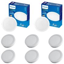 8 Luminárias Plafon Led 12w Philips Embutir 6500k Bivolt 8 Luminárias Plafon Led 12w Philips Embutir 6500k Bivolt