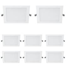 8 Luminárias Plafon Led 3000k Philips 18w 1300Lm Bivolt