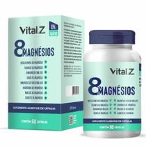 8 Magnésios Vital Z 60 Cápsulas Equilíbrio Muscular e Bem Estar 8 Magnésios Vital Z 60 Cápsulas Equilíbrio Muscular e Bem Estar
