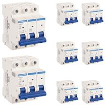 8 Mini Disjuntores 50a Tripolar TDJ3 Tramontina Curva C
