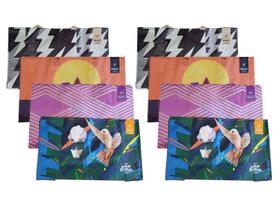 8 Mini Sacolas de Ráfia 33x20x11 cm Estampas Aleatórias B4U