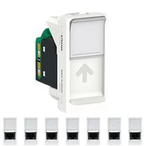 8 Módulo Tomada Rj45 8 Fios Upt Cat5e Schneider Linha Orion S70540004
