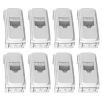 8 Módulos Para Tomada Cor Branca Rj45 Cat 5e Weg Composé