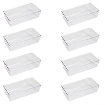 8 Organizadores Gavetas Multiuso Acrílico 11,5x17,5Cm 8 Organizadores Gavetas Multiuso Acrílico 11,5x17,5Cm