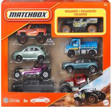 8 Pack Matchbox c/ Miniatura Exclusiva -1/64 - Mattel