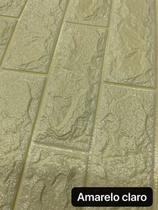 8 Painel Adesivo 3d Alto Relevo Revestimento 70x77cm Creme