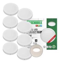 8 Painel Plafon 18w Iluminação Led Redondo Sobrepor Lys Taschibra 8 Painel Plafon 18w Iluminação Led Redondo Sobrepor Lys Taschibra