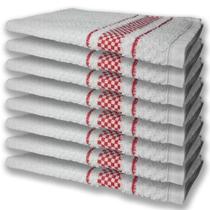 8 Panos De Prato Atoalhado Felpudo 370g/m² Premium Vermelho 8 Panos De Prato Atoalhado Felpudo 370g/m² Premium Vermelho