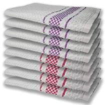 8 Panos De Prato Atoalhado Felpudo Premium 4 Rosa 4 Roxo 8 Panos De Prato Atoalhado Felpudo Premium 4 Rosa 4 Roxo