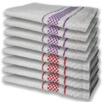 8 Panos De Prato Atoalhado Felpudo Premium 4 Vermelho 4 Roxo 8 Panos De Prato Atoalhado Felpudo Premium 4 Vermelho 4 Roxo