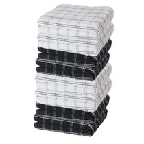 8 Panos de Prato Atoalhado Felpudo Toalha Copa Premium Gourmet Seca Rápido Algodão Cozinha Jolitex