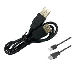 8 pçs - cabo usb a macho + a femea - extensor usb - 80 cm