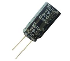 8 PÇS CAPACITOR ELETROLITICO 330X200V - 330UF X 200V - 105º 8 PÇS CAPACITOR ELETROLITICO 330X200V - 330UF X 200V - 105º