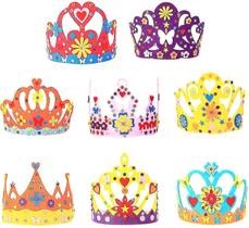 8 peças Creative Hobby Supply, coroas de princesa, coroas in