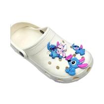 8 Peças De Decorações Para Sapatos Stitch Para Crocs, Bogg Bag, Chinelos Bubble Slides E Sandálias,