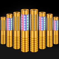 8 peças de LED RGB Strobe Baton Light Recarregable Bottle Service Sparklers Stick Garrafa de champanhe reutilizável LED portátil para Club Stage, boate, festa, concerto, evento, bar ao ar livre - dourado